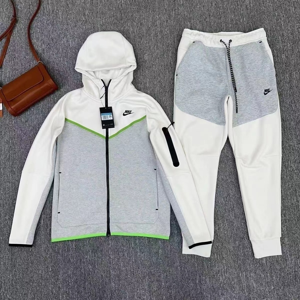 Conjunto Nike Tech Fleece White/Grey