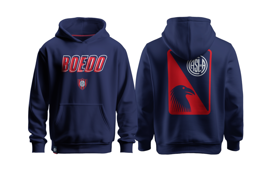 Buzo frizado doble estampa San Lorenzo