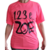 Camiseta ROSA Neon - 1,2,3 e ZOE