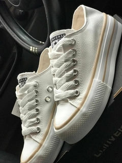 All Star Eco cuero blancas altas