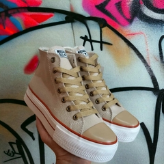 All Star Bota beige alta - comprar online