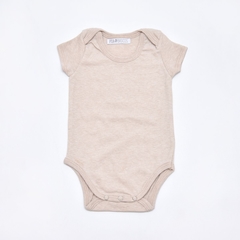 Body Americano Manga Corta Beige