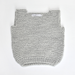 Chaleco tejido Gris - comprar online