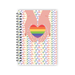Caderno A5 pautado 80 folhas - Coleção Pride