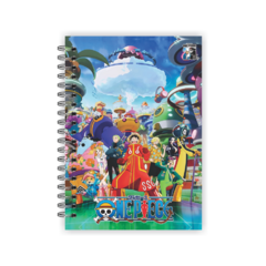 Caderno A4 pautado 80 folhas - Coleção One Piece - Loja Criar Mais