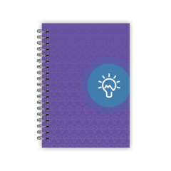 Caderno A5 pautado 80 folhas - Coleção Criatividade Criar+