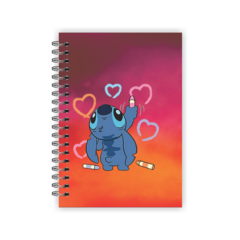 Caderno A4 pautado 80 folhas - Coleção Stitch