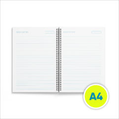 Caderno A4 pautado 80 folhas - Coleção Motivacional Divertido na internet