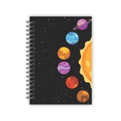 Caderno A4 pautado 80 folhas - Coleção Astronauta