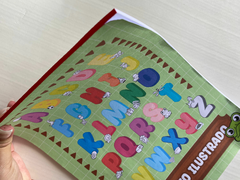 Jogo pedagógico alfabeto completo para colorir blocado - loja online