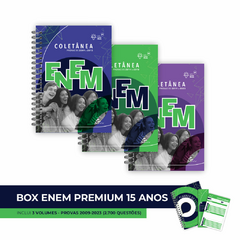 Box Enem Premium 15 anos (3 volumes) - Provas 2009-2023 (2.700 questões)