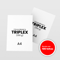 Papel Folha Branca Triplex 350g (100 folhas)