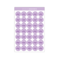 Adesivo de Agradecimento (MIMO) - 3x3cm cada (cartela 19x28,3 com 35 adesivos) na internet