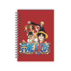 Caderno A5 pautado 80 folhas - Coleção One Piece - loja online