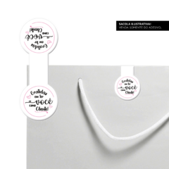 Lacres adesivos para fechamento de sacola Agradecimento (GRATIDÃO)- 3x8cm - 100 UNIDADES - comprar online