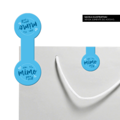 Lacres adesivos para fechamento de sacola Agradecimento (MIMO)- 3x8cm - 100 unidades - comprar online