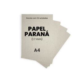 Papel Papelão Paraná 1.7mm A4 (29,7x21cm) 50 Un P/ Capas