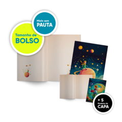 Caderno de bolso A6 sem pauta - O Pequeno Príncipe