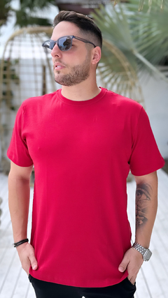 Camiseta Suedine - Vermelha