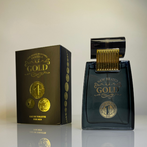 Perfume Masculino New Brand Gold com menor preço