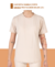 Camiseta manga corta de protección solar 50+ unisex para adulto - Arena