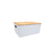 Caja Numero 4 Moderna Canasto Organizador Con Tapa De Madera 35*26*16 CM - tienda online