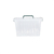 Caja Organizadora Plastica Transparente de 12 Litros Apilable con Trabas y Manijas. - tienda online