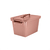 Caja Organizadora Plastica Color Pastel de 12 L con manijasy trabas. - tienda online