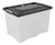Caja Organizadora Plastica Apilable 75 Lts Con Tapa Y Ruedas 62x40X40 cm en internet