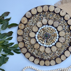 Mandala 48cm decoração para casa sala quarto estilo boho chic na internet