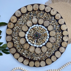 Mandala 48cm decoração para casa sala quarto estilo boho chic - loja online