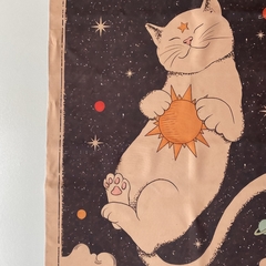 Tapeçaria Gato 95x73cm decoração para parede sala quarto - comprar online