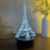 Luminária LED em Acrílico - Torre Eiffel