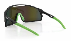 Óculos de Sol HUPI Eagle Preto/verde - Lente Verde Espelhado na internet