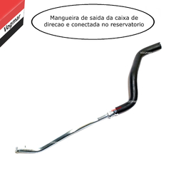 Mangueira retorno direcao hidraulica Strada 2006/2012 Motor 1.4 (Lado Reservatorio)