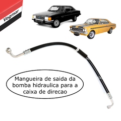 Mangueira pressao direcao hidraulica Opala 1975/1990 Motor 4cc e 6cc - comprar online