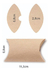 Caixa Presente Travesseiro Coelho Feliz Páscoa 50 Pçs Personalizada 11.5 X 6.8cm - loja online