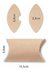 Caixa Presente Travesseiro Coelhinho Feliz Páscoa 50 Pçs Personalizada 11.5 X 6.8cm - loja online