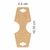 Tag Kraft Gravata Colar Sem Personalização 4,5x5,35cm (Fechada) - comprar online