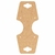 Tag Kraft Gravata Colar Sem Personalização 4,5x5,35cm (Fechada)