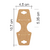 Imagem do Tag Kraft Gravata Colar Personalizada 4,5x5,35cm (Fechada)