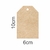 Tag Kraft Personalizada Com Sisal 6 x 8cm 100 Peças - comprar online