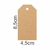 Tag Kraft Personalizada Com Sisal 4,5 x 8,5cm 100 Peças - loja online