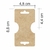 Tag Kraft Gravata Colar Sem Personalização 4,8x8,8cm
