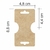Tag Kraft Gravata Colar Personalizada 4,8x8,8cm - loja online