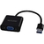 Conversor USB Macho para VGA Femea MULTILASER - WI348