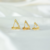 Argola Lisa Triângulo folheado ouro 18K ® na internet