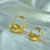 Argola Lisa Tradicional Arredondada folheado ouro 18K ® - comprar online