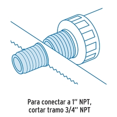 Multiconector para Tinaco con Válvula - ECOVALAR