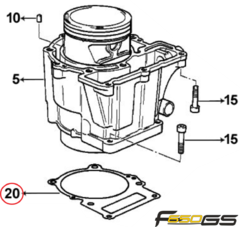 Junta Base Cilindro BMW F650 GS (2007 - 2012) 11117700118 - comprar online